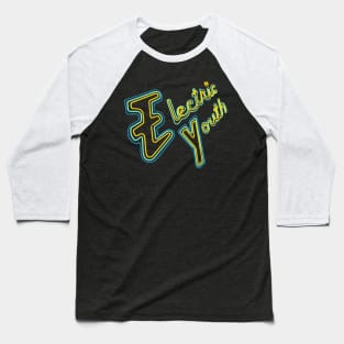 Electric Youth - 80s Aesthetic Tribute Design Baseball T-Shirt